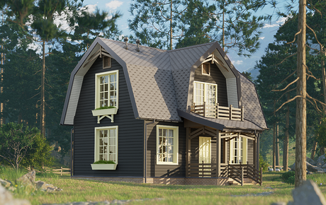 Сайдинг Premium, Брус, графит - 12